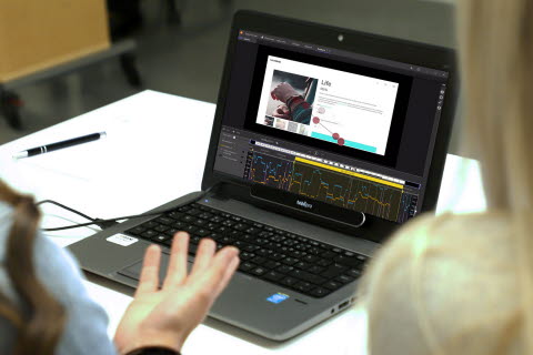 Tobii Pro Lab software on a laptop