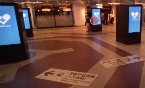 Osaka Metro station eye tracking study